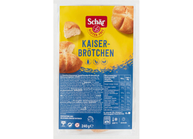 Schär Kaiser brötchen glutenvrij