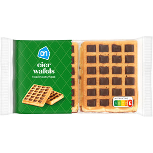 Eierwafels met hazelnootsmaak