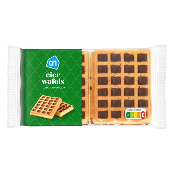 Eierwafels met hazelnootsmaak
