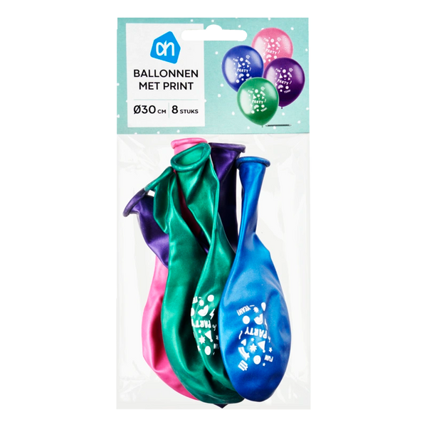 Balloons with print
