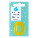 Folienballon Nr. 0 Gold 36cm