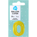 Folieballon nr 0 goud 36cm