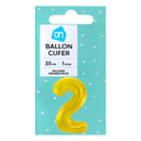 Foil balloon no. 2 gold 36cm