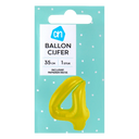 Folienballon Nr. 4 gold 36cm