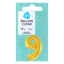 Gold foil balloon no. 9 36cm