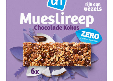 Mueslireep chocolade kokos zero