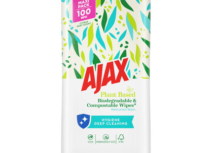 Ajax Plant based cleaning wipes