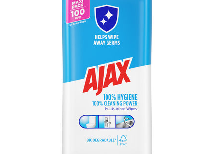 Ajax 100% hygiene cleaning wipes