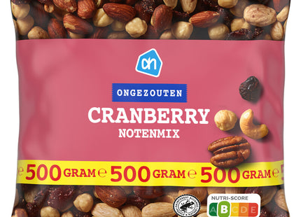 Cranberry notenmix ongezouten
