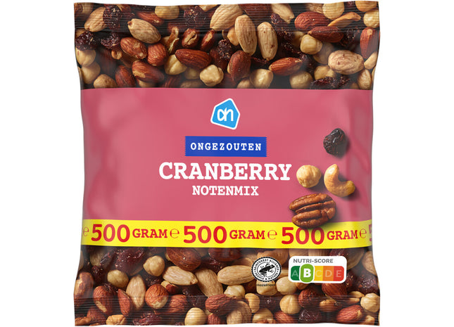Cranberry notenmix ongezouten
