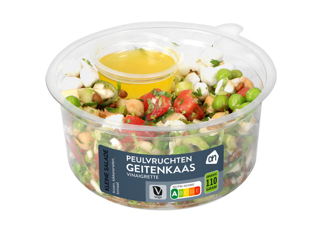 Kleiner Hülsenfruchtsalat mit Ziegenkäse
