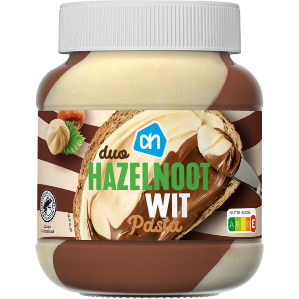 Duopasta hazelnoot wit