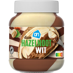 Duopasta hazelnoot wit