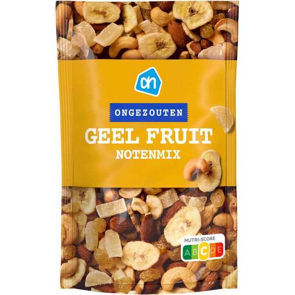 Geel fruit notenmix ongezouten