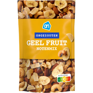 Geel fruit notenmix ongezouten