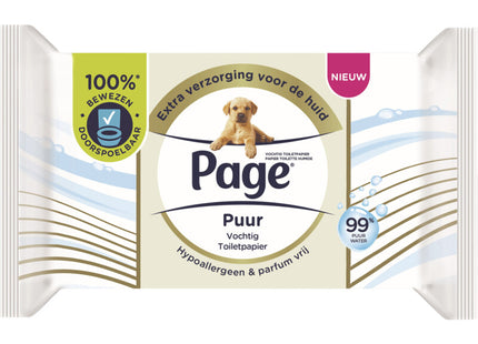 Page Pure moist toilet paper