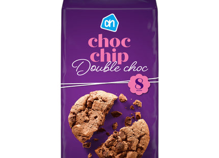 Choc chip double chocolate cookies