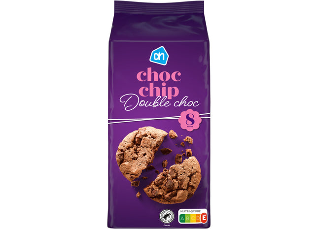 Choc chip double chocolate cookies