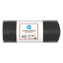 Vuilniszakken 60l met sluitclip