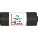 Vuilniszakken 60l met sluitclip
