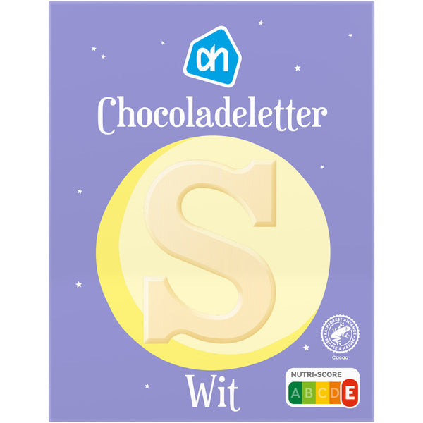 Chocoladeletter wit
