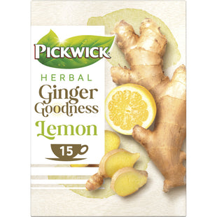 Pickwick Herbal ginger goodness lemon