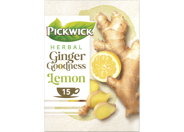 Pickwick Herbal ginger goodness lemon