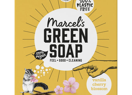 Marcel's Green Soap Handzeep bar vanille & cherry blossom