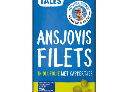 Fish Tales Anchovy fillets with capers