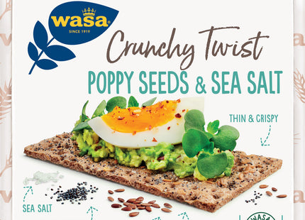 Wasa Crunchy twist poppy seeds & sea salt