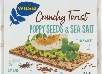 Wasa Crunchy twist poppy seeds & sea salt