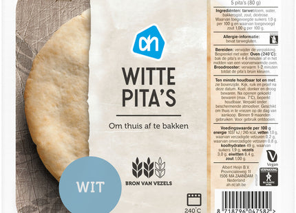 Witte pita's