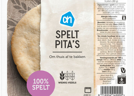 Spelt pita's