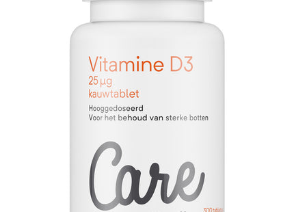 Care Vitamine D3 25ug kauwtablet