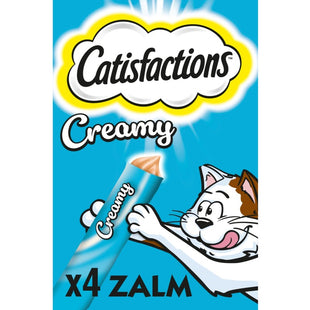 Catisfactions Cremiger Katzensnack mit köstlichem Lachsgeschmack