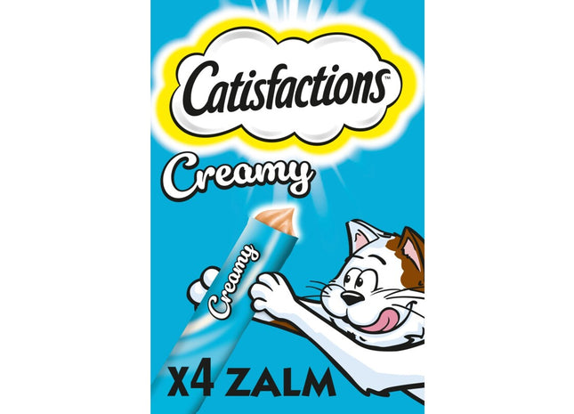 Catisfactions Cremiger Katzensnack mit köstlichem Lachsgeschmack