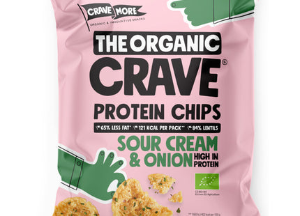 The Organic Crave Protein chips sour cream & onion