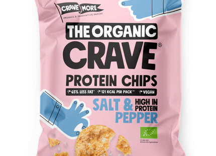 The Organic Crave Protein chips salt & pepper