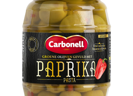 Carbonell Groene olijven gevuld met paprikapasta