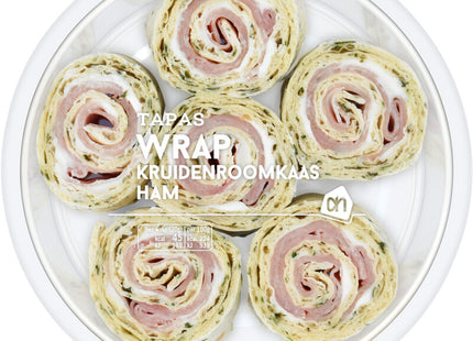 Tapas wrap kruidenroomkaas ham