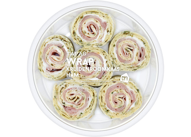 Tapas wrap kruidenroomkaas ham