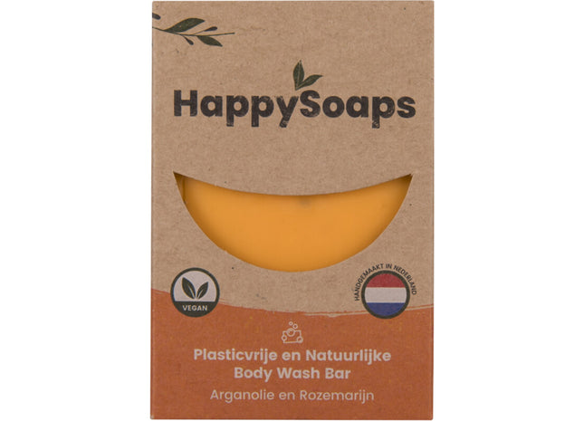 HappySoaps Happy body bar arganolie en rozemarijn