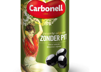 Carbonell Zwarte olijven zonder pit