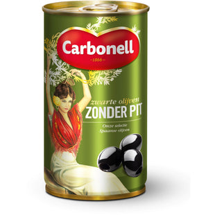 Carbonell Zwarte olijven zonder pit