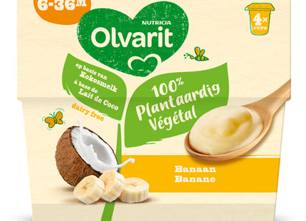 Olvarit Vegetable dessert banana 6-36m