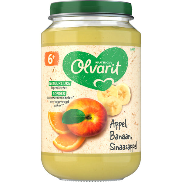 Olvarit Appel banaan sinaasappel 6m+