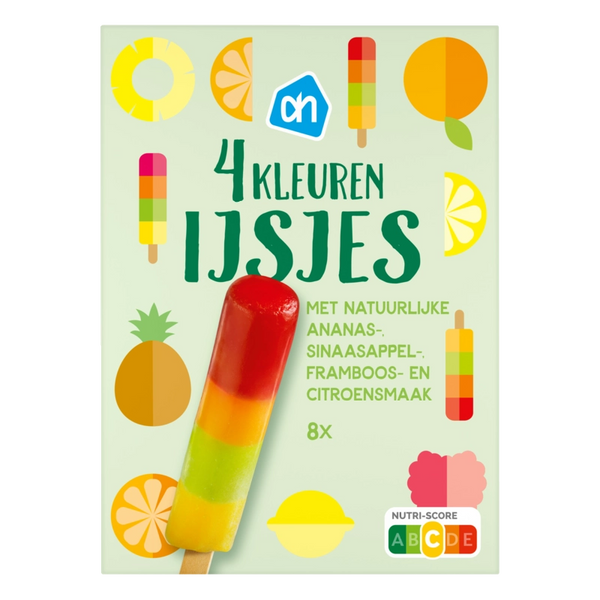 4 color ice creams