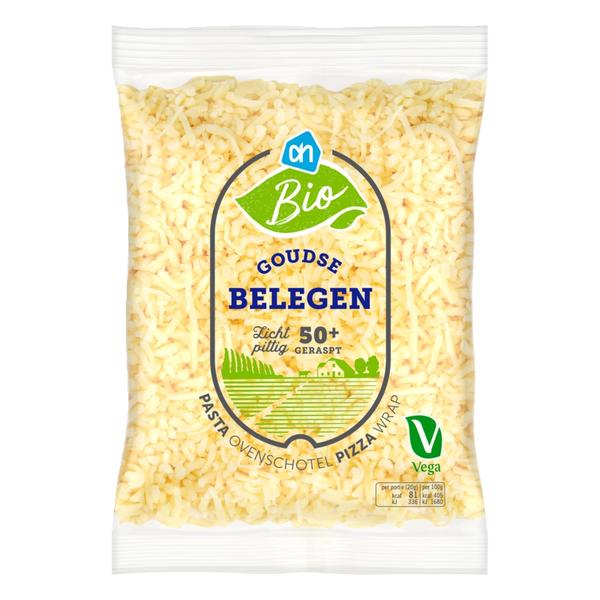 Biologisch Goudse belegen geraspte kaas 50+