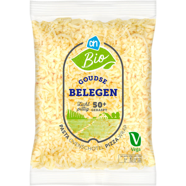 Organic aged Gouda grated cheese 50+