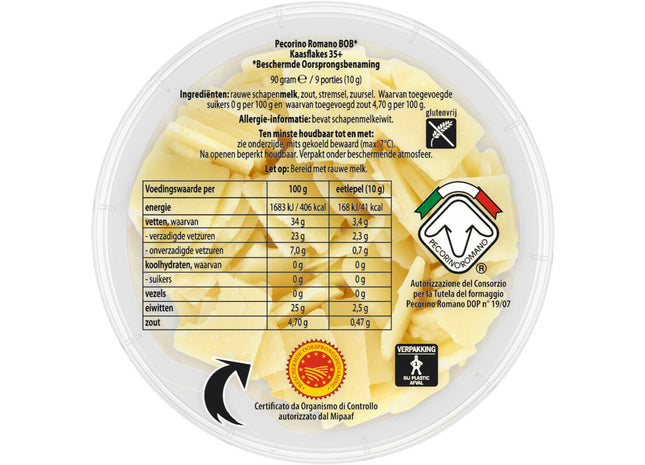 Pecorino romano flakes dop